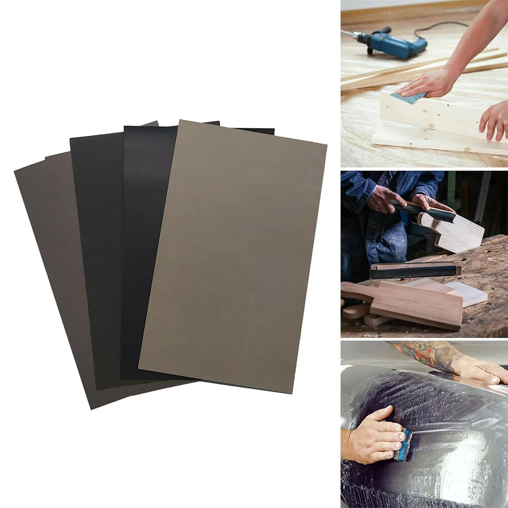 

5 Pcs Sand Paper Sheets Silicon Carbide Home Coarse 2000 -7000 Grit Polishing Car Metal Glass Ceramics Wood Sandpaper Wet Dry