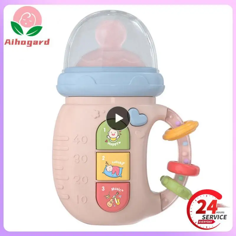 

Baby Electric Toys Newborn Light Music Electric Comfort Bottle Ring Bell English Early Education Mobile Phone