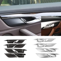 for bmw x5 x6 f15 f16 2014 2019 door handles bowl trim cover door safety lock button decorate cover car interior accessories