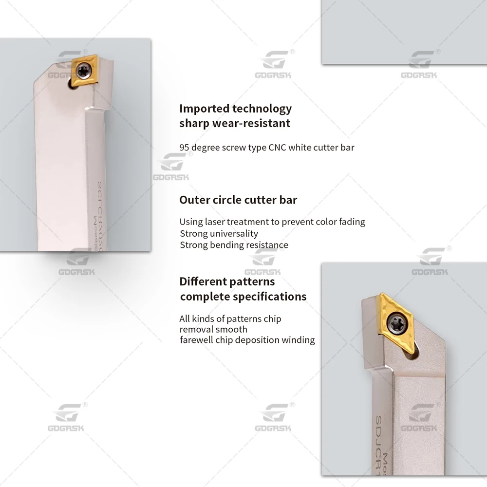 95 градусов винтовой Тип CNC белый держатель инструмента SCLCR SVJCR SDJCR1212K11 SCLCR2020K09