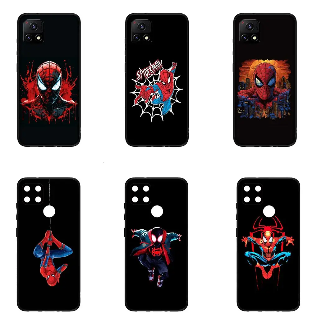 Чехол для телефона Человек-паук M-Marvels Spider Man Samsung Galaxy S21 S20 Fe S23 S22 Ultra S8 Plus A12 A13 A21S A73 +