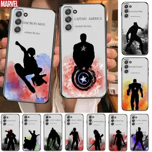 marvel team celular phone cover hull for samsung galaxy s6 s7 s8 s9 s10e s20 s21 s5 s30 plus s20 fe 5g lite ultra edge free global shipping