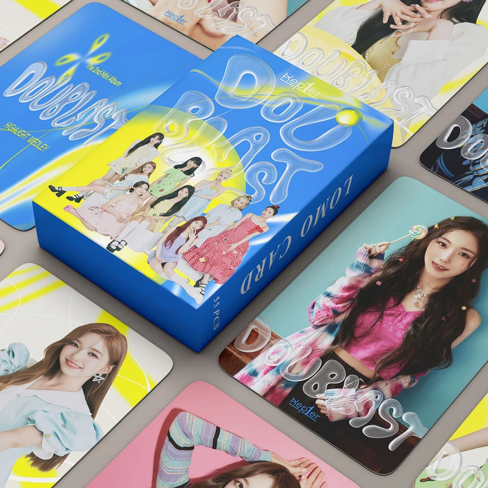 

55PCS/Set Kpop ITZY TWICE IVE Kep1er Photocards 2022 New Album DOUBLAST Lomo Cards Formula of Love Girls Postcards Photo Print