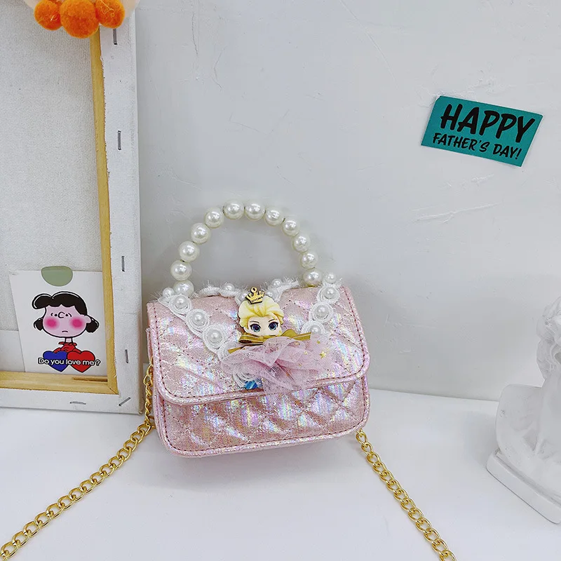 Children's bag little girl 2021 Fashion Shoulder Bag Aisha Snow White Messenger Bag Mini fashion bag zero wallet