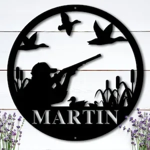 Персонализированный знак охоты на утках металлический уникальный охотничий