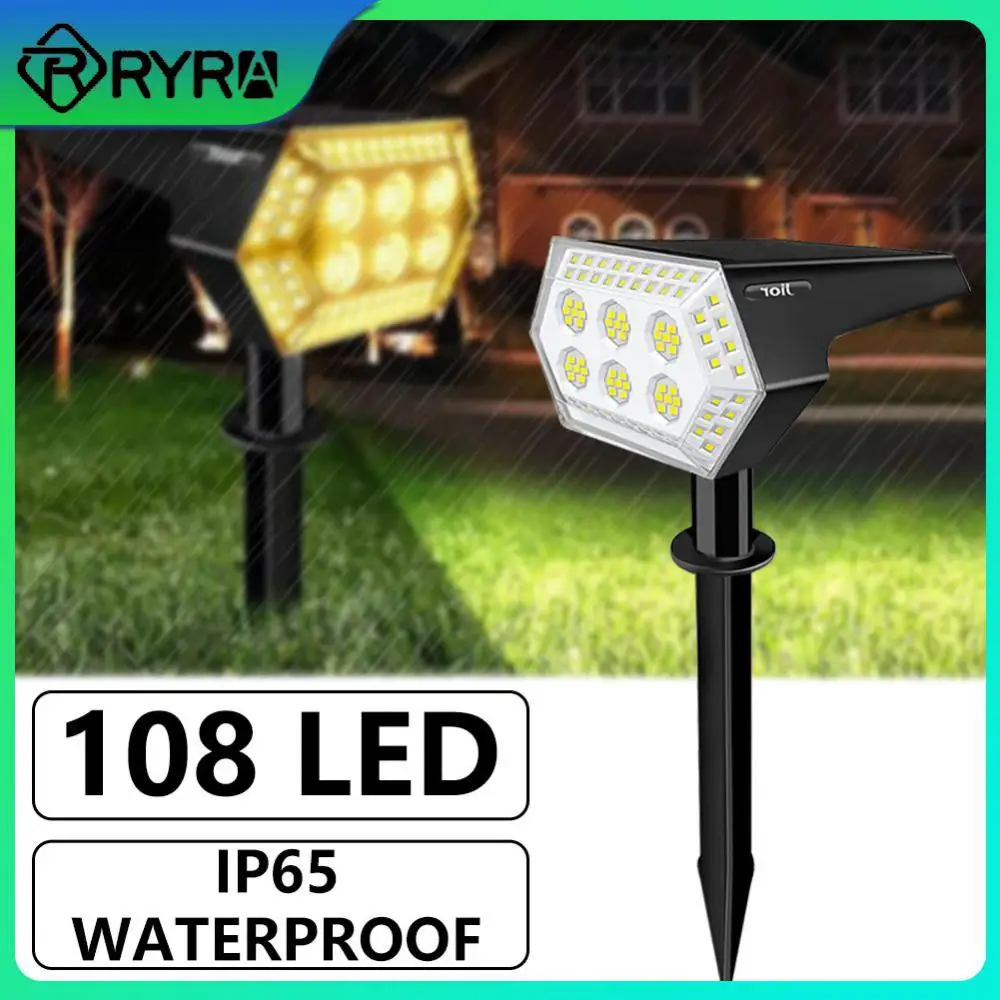 

92led Solar Charge Lamps Automatic Induction Led Lighting Lights Button Switch Light Control Led Ground Insert Lamp Light 1.3w