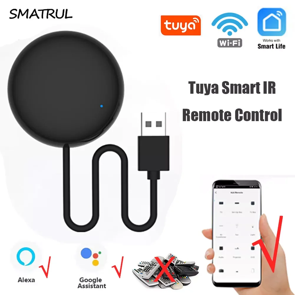 

Smart WiFi IR Remote Control for Smart Home Life for TV Air Conditioner Works with Alexa Home Yandex Alice