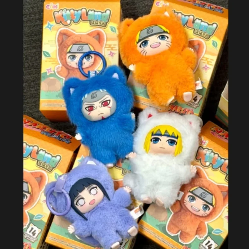 Фото Плюшевая кукла-брелок из серии Naruto Kittenland, коллекционная, в закрытой упаковке, Какаши, Саске, Сакура, аниме-атрибутика, подарки на день рождения, игрушки, в наличии №1