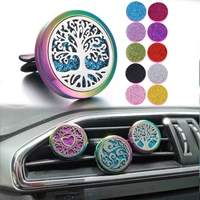 new aromatherapy jewelry car perfume air freshener car clip tree of life aroma essential oil diffuser necklace locket pendants