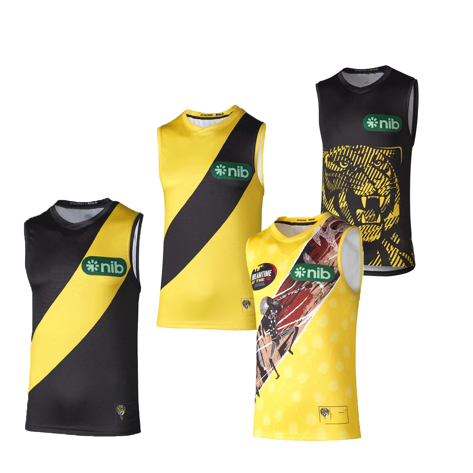 

2023 Richmond Tigers Mens Home/Clash/Indigenous/Training Guernsey