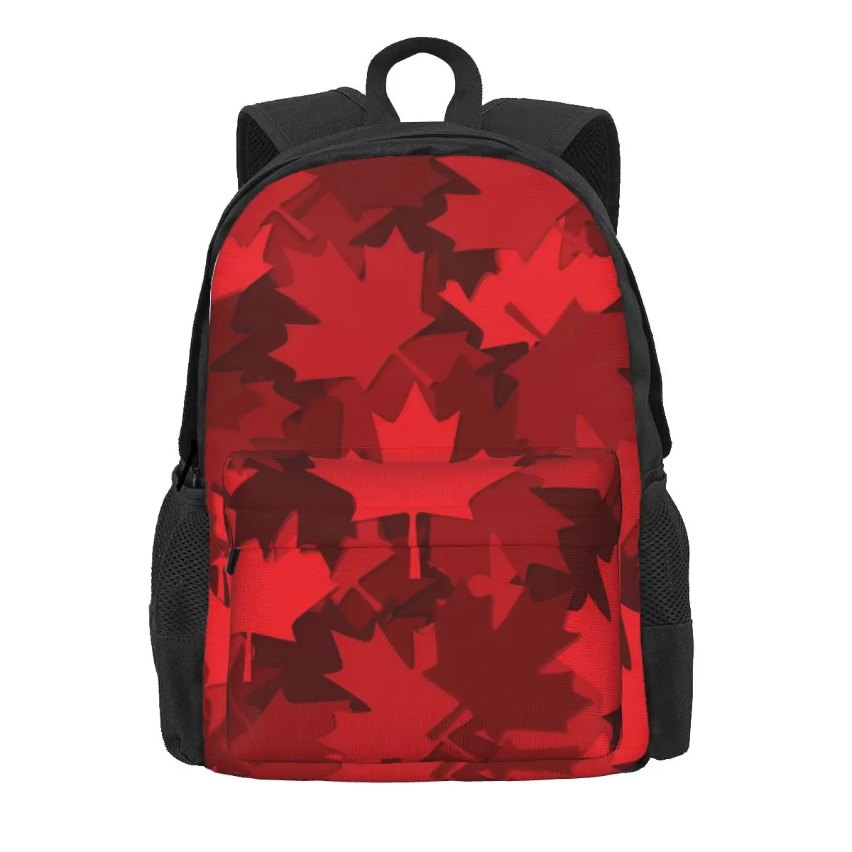 

Красные рюкзак с узором из листьев канадские рюкзаки для тренировки клена, школьные сумки Kawaii для мальчиков, высокое качество, облегченный рюкзак