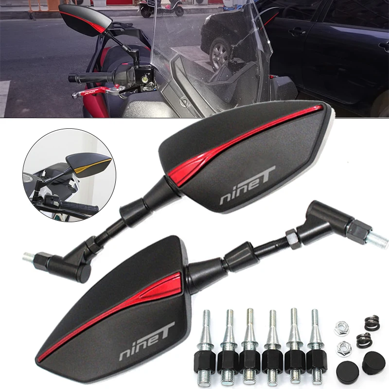 

Для BMW R nineT RNINET 2014-2018, мотоциклетное зеркало заднего вида, скутер, E-Bike, зеркало заднего вида s, заднее боковое выпуклое зеркало 8 мм 10 мм