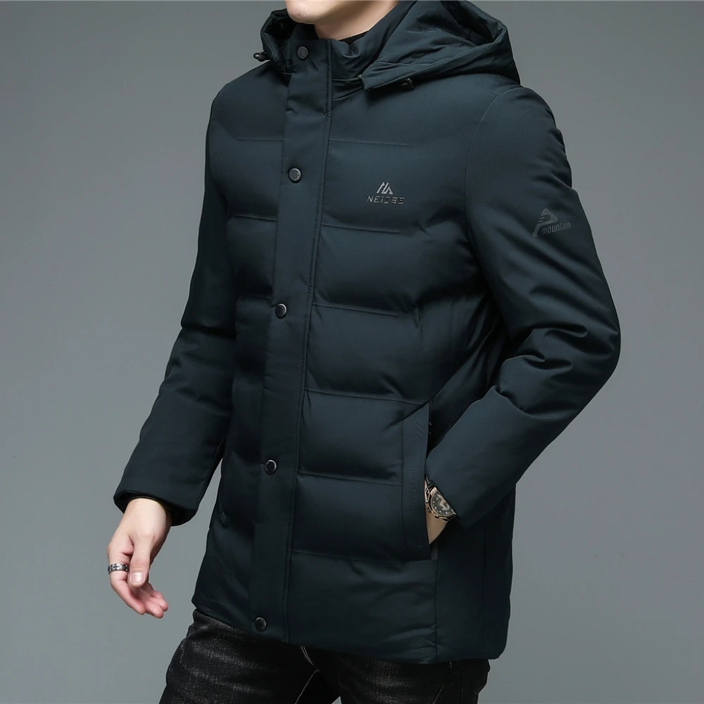 COODRONY Brand Long Coat Men Clothing Thick Warm Hooded Parka Men's Winter Jacket Top Business Casual Windbreaker Overcoat Z8145