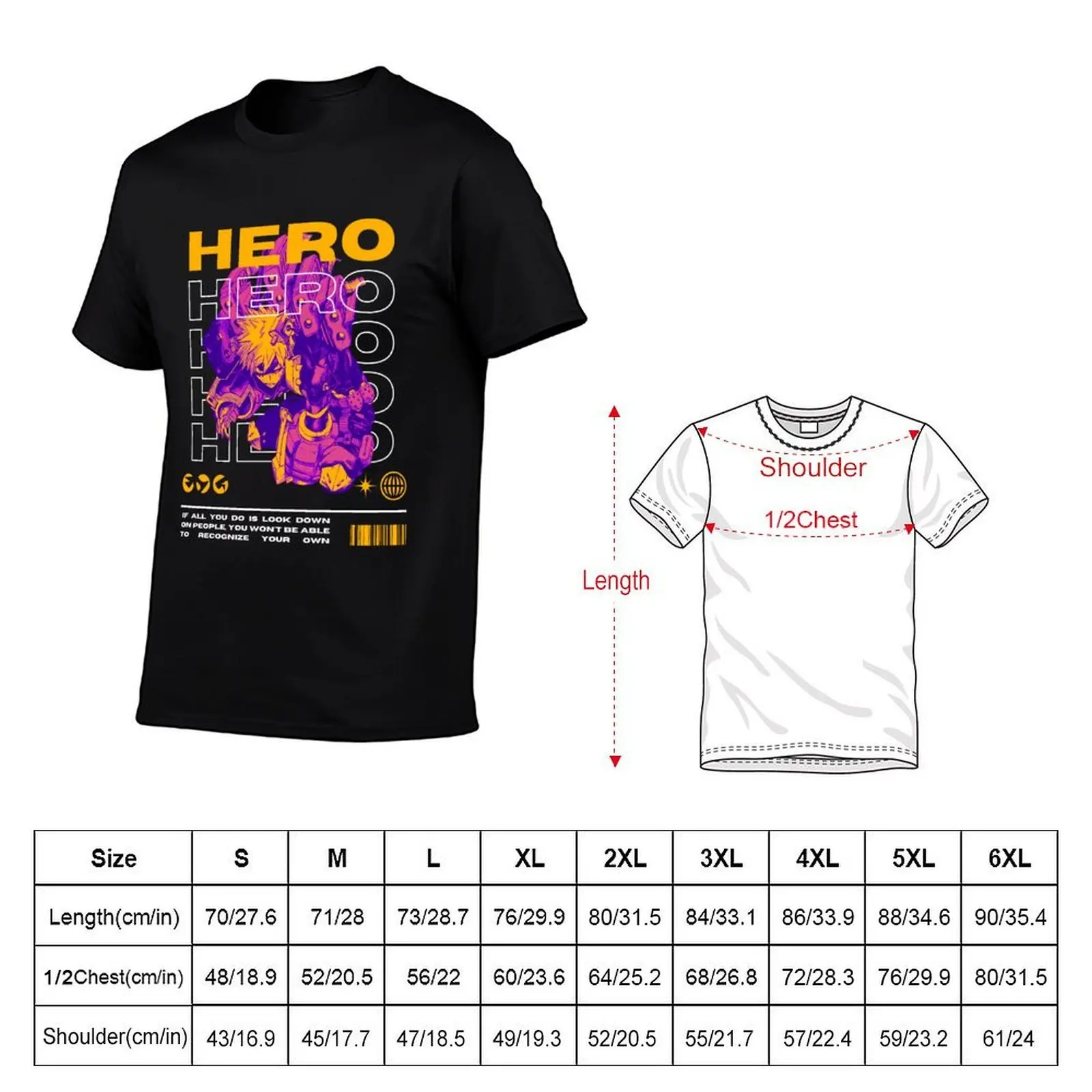 Фото Футболка Hero Bakugo V2, мужские хлопковые футболки с принтами, мужские футболки для мужчин, футболка №2