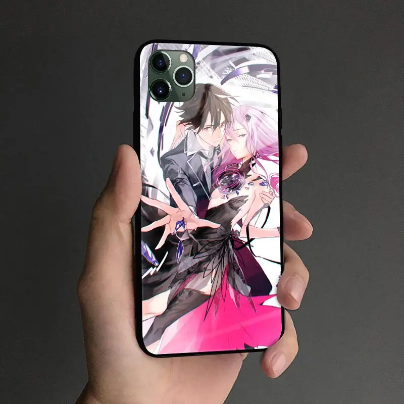 Guilty Crown Shu and Inori аниме закаленное стекло чехол для телефона iPhone SE 6s 7 8 Plus X XR XS 11 12 13