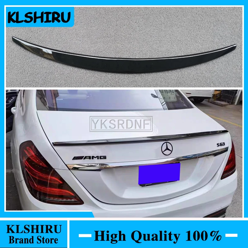 

Для Mercedes W222 спойлер S Class S63 ABS спойлер заднего багажника, крыла S300 S350 S400 S500 S550 S63 4-дверный седан 2014 и выше