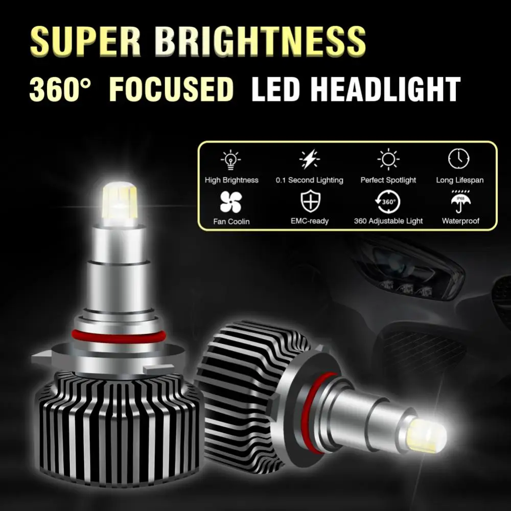 

9012 Multifunctional Lime Light Led Bulb Mini Led Headlights Waterproof Car Led Headlights Lime Light Led Bulb Car Accessories