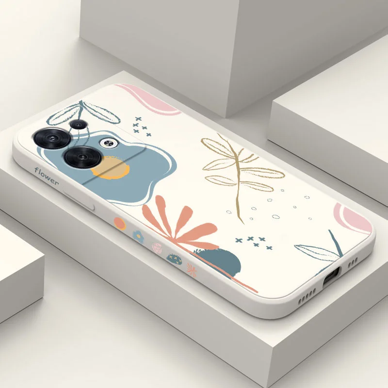 

Stick Figure Pattern Phone Case For OPPO Reno 8 8T 8Z 7 7Z 6 5 F19 F9 Pro 4G 5G Liquid Silicone Cover