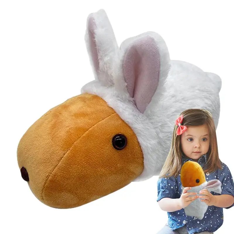 

Мягкий Кролик капибара набивное животное капибара игрушка 25 см очаровательный кролик капибара удобный плюшевый милый мягкий кролик капибара