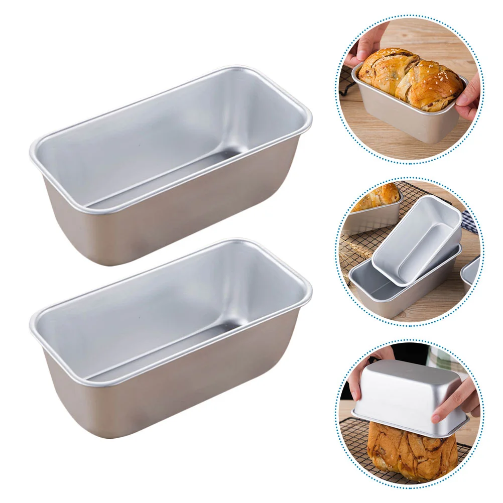 

Bread Pan Loaf Baking Pans Toast Mold Cakebox Tray Mini Meatloaf Nonstick Tin Aluminum Tools Mould Storage Rectangular Pastry