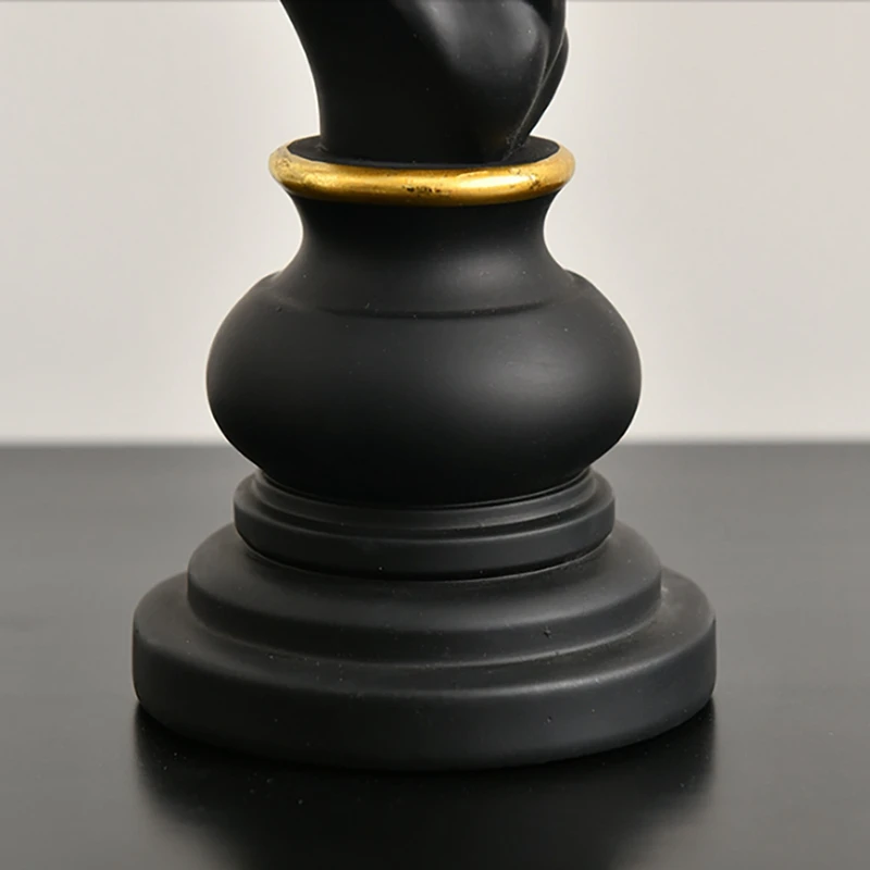 1 шт. Ретро шахматы из смолы аксессуары для настольных игр интерьера домашний