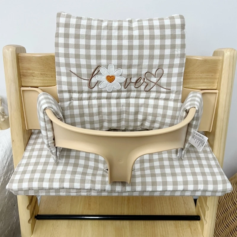 Съемная подушка для стульчика кормления с цветочным принтом мягкая детского