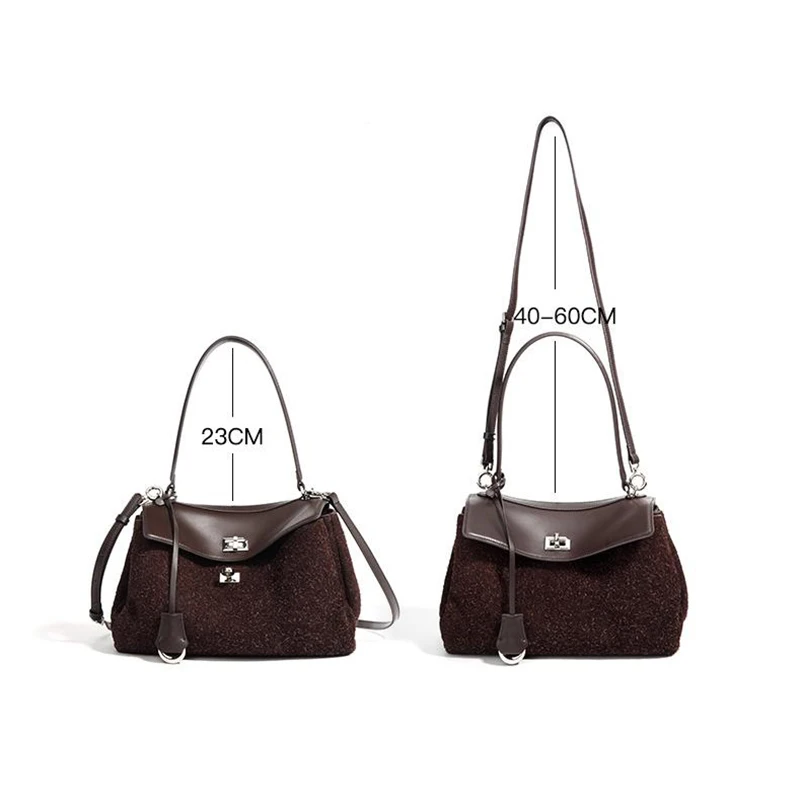 Винтажная матовая сумка подмышки из воловьей кожи большая вместительная Kelly