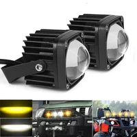 2x 2 20w led work light pods amberwhite driving fog offroad for jeep suv atv
