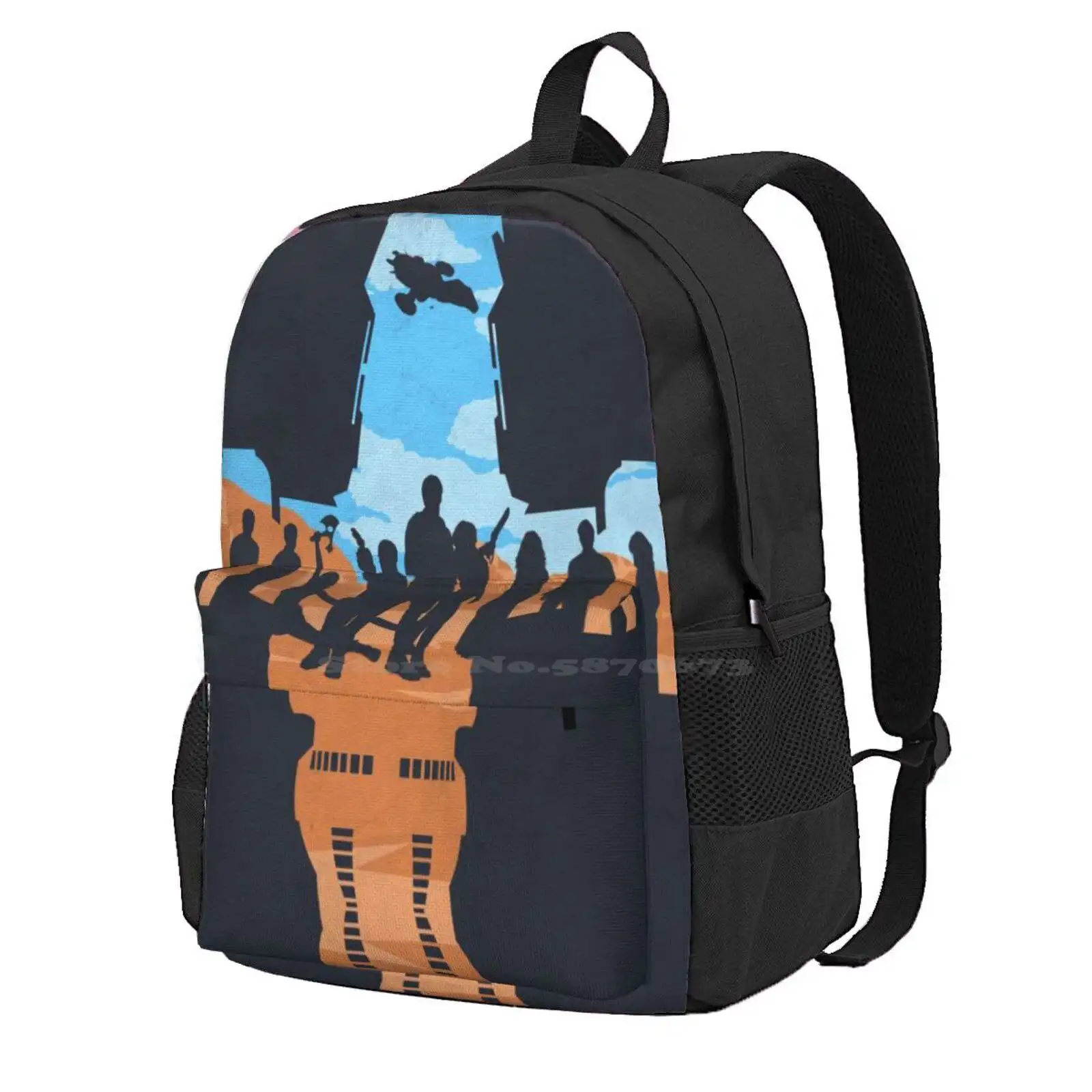 Лидер продаж школьный рюкзак с большими героями модные сумки светлячок