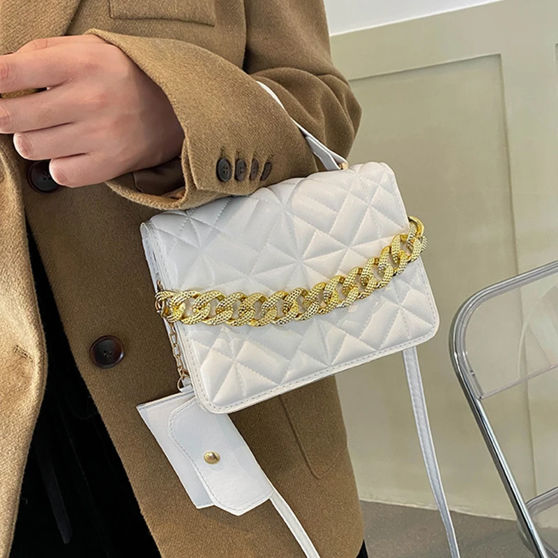 Luxury Handbags Designer Women Shoulder Bags Fashion Plaid Pu Leather Crossbody Bags With Coin Purses sac de luxe femme