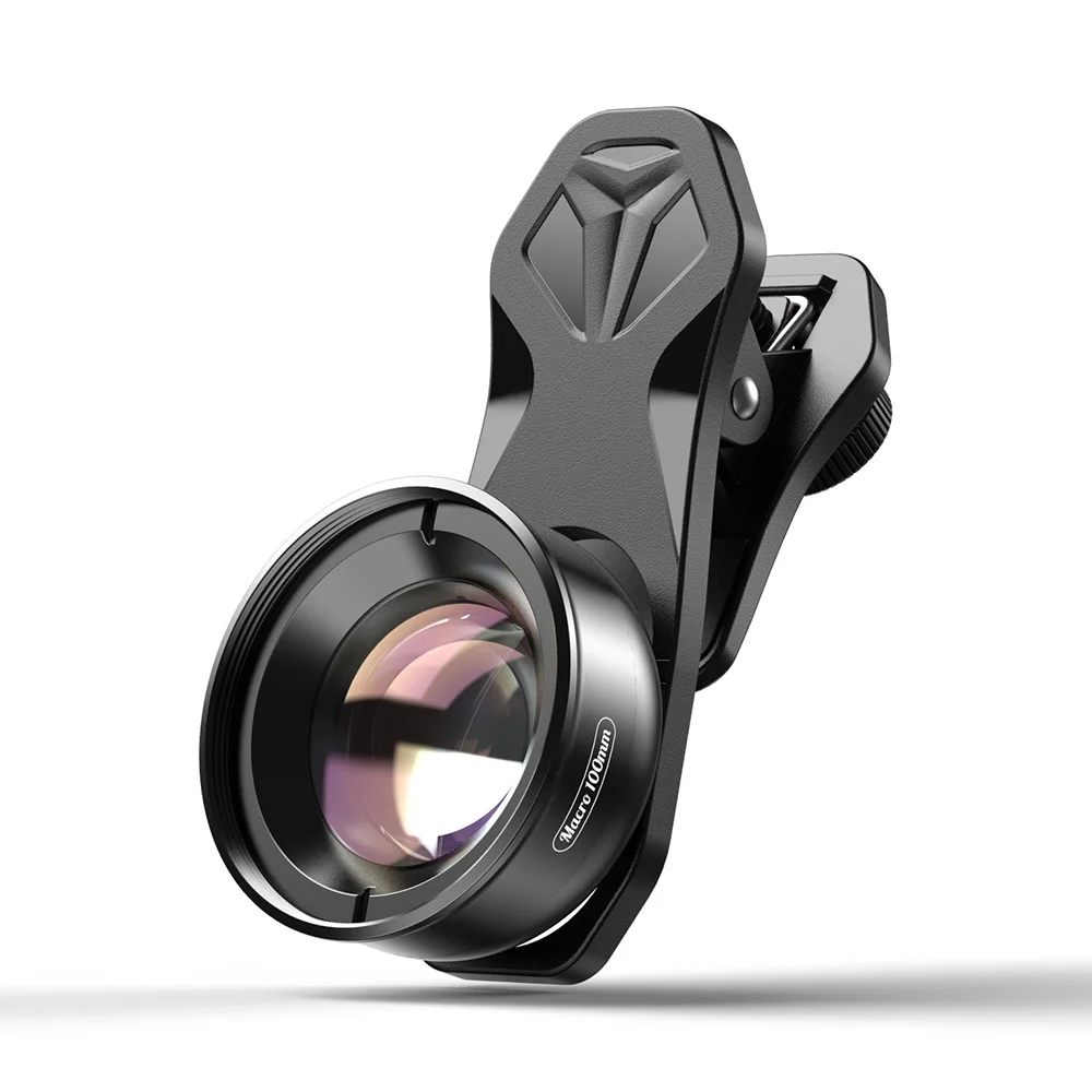 

APEXEL 100mm Macro Lens Camera Phone Lens 4K HD Super Macro Lenses for iPhone for Samsung All Smartphone, Only Lens
