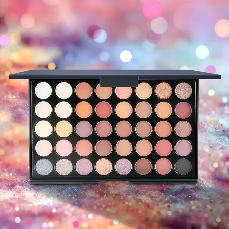 

Дымчатый макияж оптовая продажа, красочные поддоны для макияжа под заказ, фирменная торговая марка, тени для век, 35 цветов