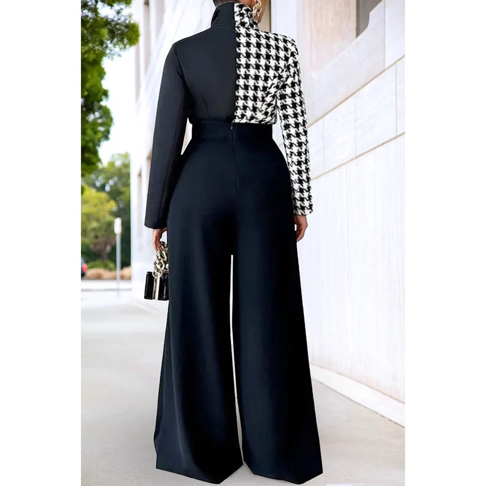 Женские деловые брюки элегантные красные длинные осенне-зимние широкие