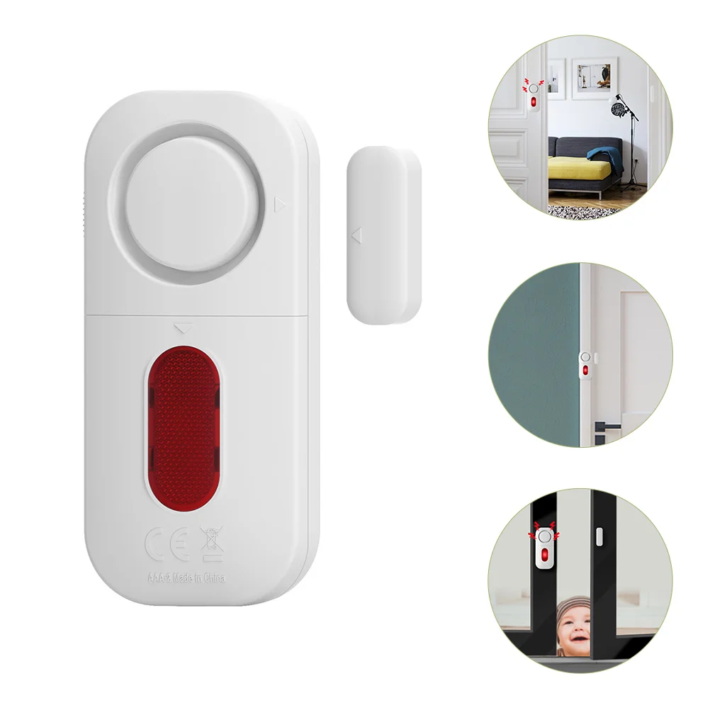 

Household Windows Door Alarm Sensor Sensors White Abs Doors When Opening Alarms