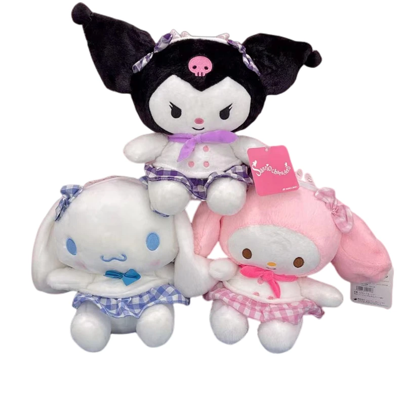 

Аниме мультфильм Cinnamoroll Kuromi My Melody Kawaii Плюшевые игрушки креативная кукла строительные подарки на день рождения