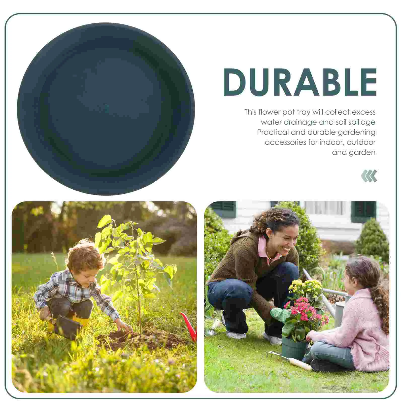 

5 Pcs Flower Pot Drip Trays Plastic Saucer Holder House Plants Planters Holding Potted Garden Saucers Plate