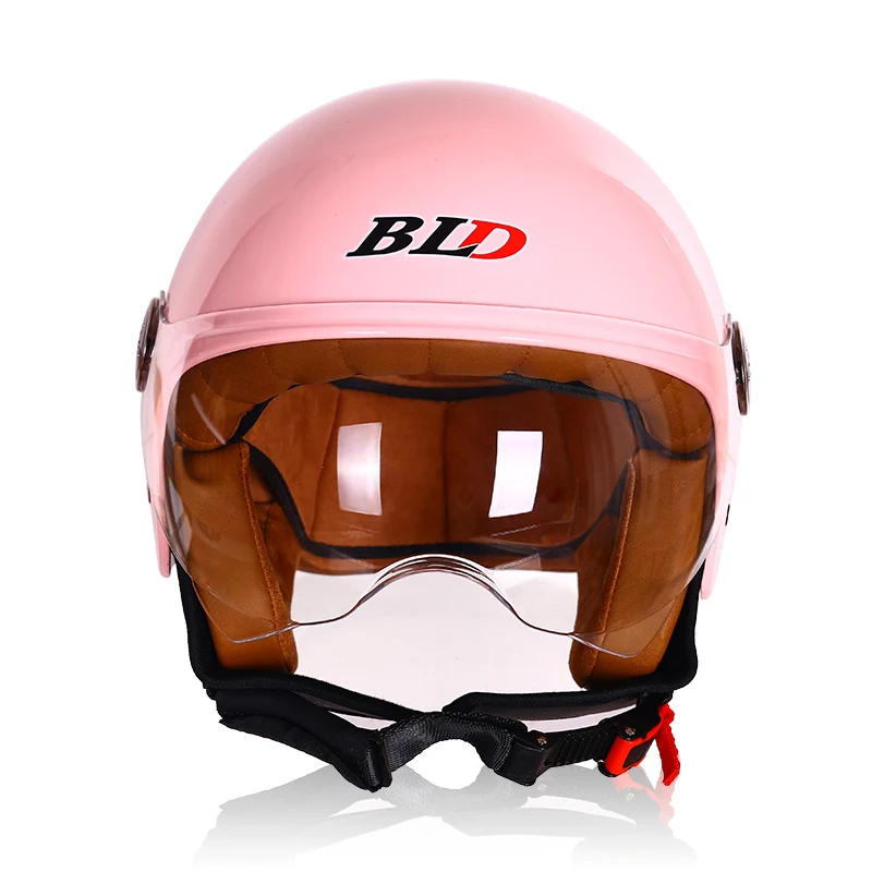 

New Arrival BLD Orange Retro Motorcycle Helmet Cascos 3/4 Open Face Cafe Racer Chopper Capacete Scooter Jet Crash Vintage Kask