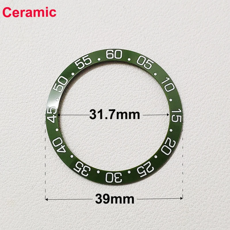 Men Watches Ceramic Bezel Inserts Ring Without Luminous 39mm 41.5mm 42.9mm Watch Case Parts Replacement Accessories Repair Tools