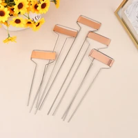 5pcs copper plate metal plant labels garden stake tags reusable planting gardening markers