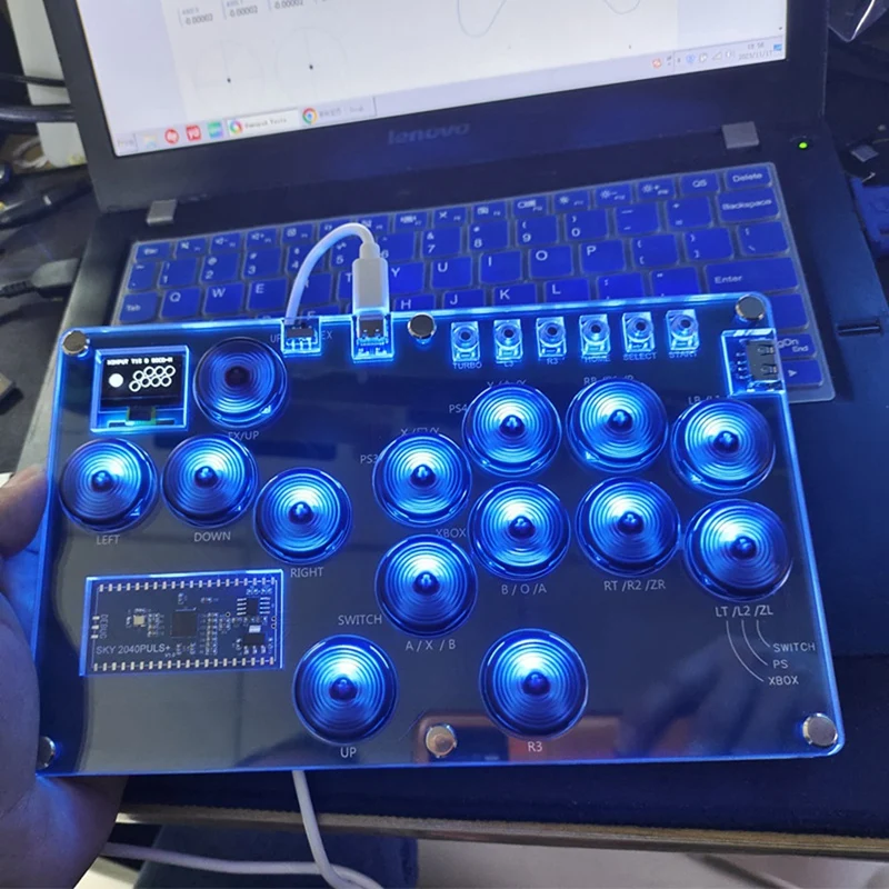 Новый игровой контроллер Fight Stick аркадный джойстик с возможностью горячей замены