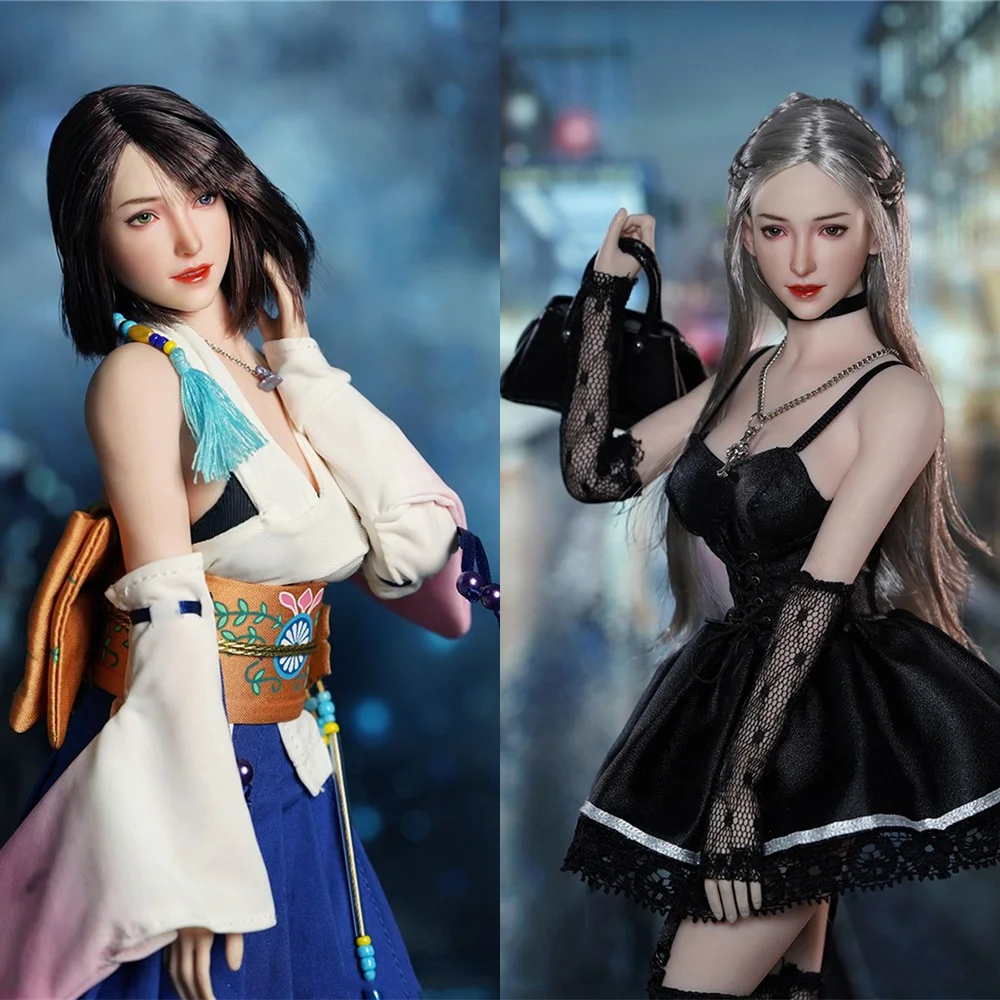 

Женская скульптура «Супер утка» 1/6, голова солдата, модель с длинными волосами, красивая девушка, резьба по голове для кукол 12 дюймов