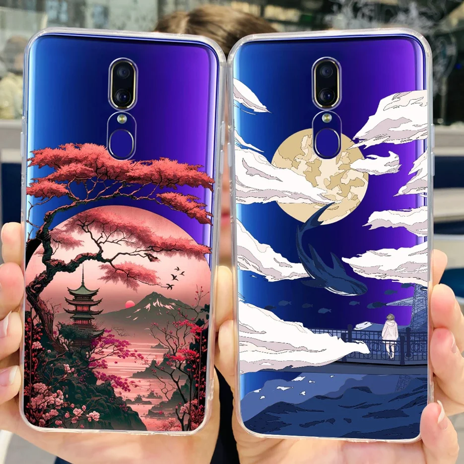 Для Oppo F11 Pro Чехол CPH1969 симпатичная панда мультфильм окрашенный чехол прозрачный