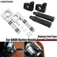for harley softail touring dyna 25mm 1 1 14 1 5 highway pegs motorcycle footpegs engine guard crash bar footrest mount