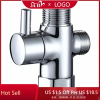 g12in 3way diverter valve t adapter converter brass valve bathroom shower faucet water splitter for shower faucet head
