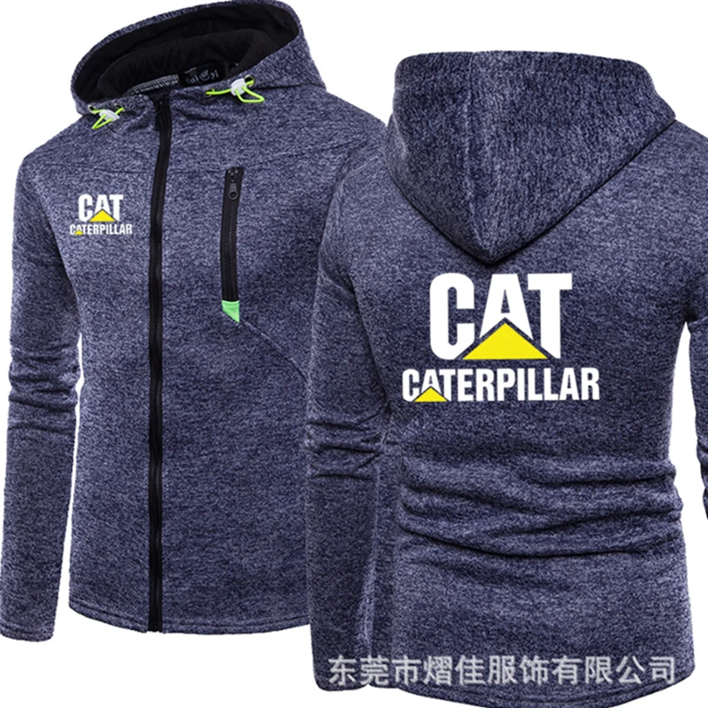 

2022 Fashion Men Winter Autumn Mens Motorcycle CAT Hoodies Cotton Casual Zip Male Hooded Coats