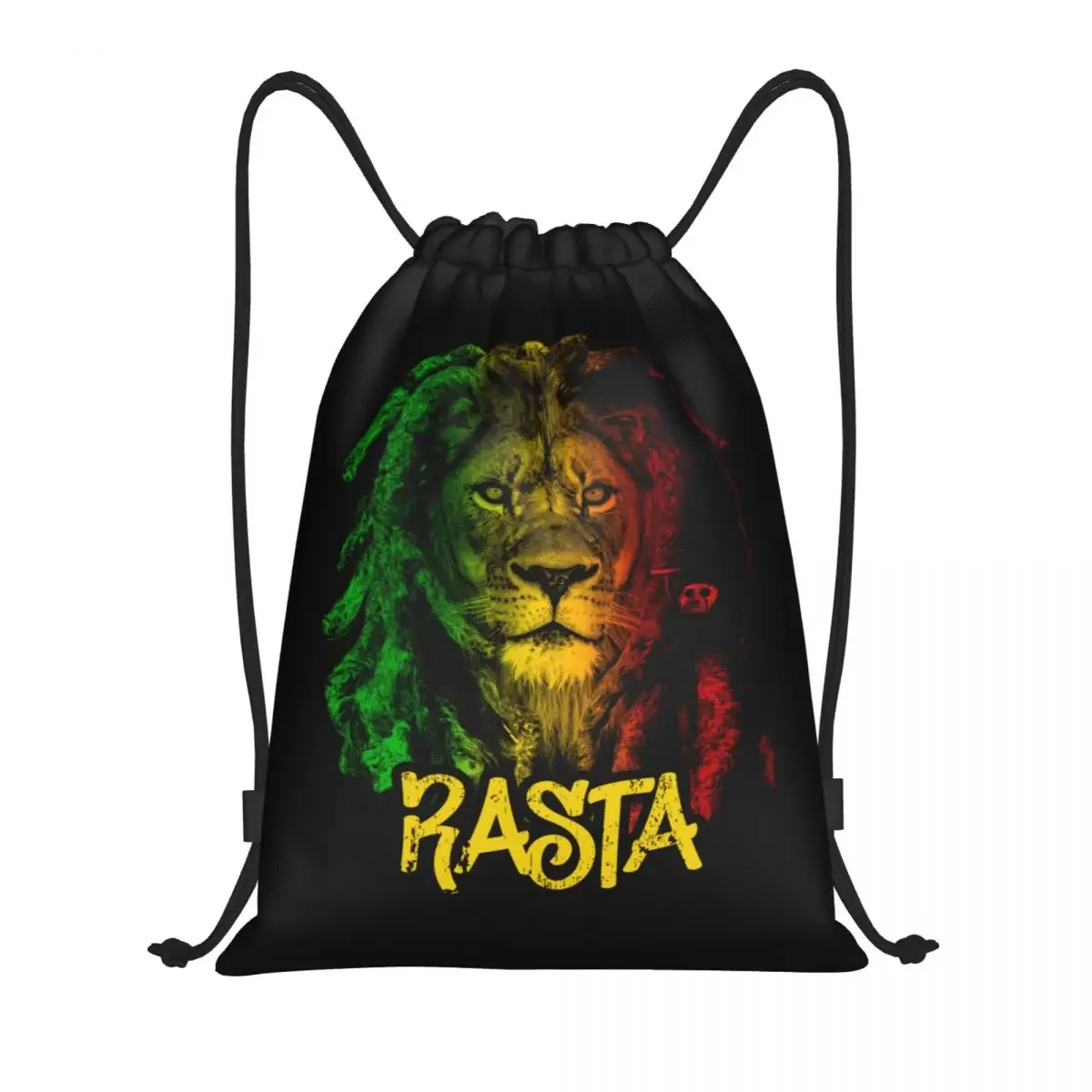 

Custom Jamaica Flag Rasta Drawstring Bags for Training Yoga Backpacks Women Men Jamaican Pride Sports Gym Sackpack