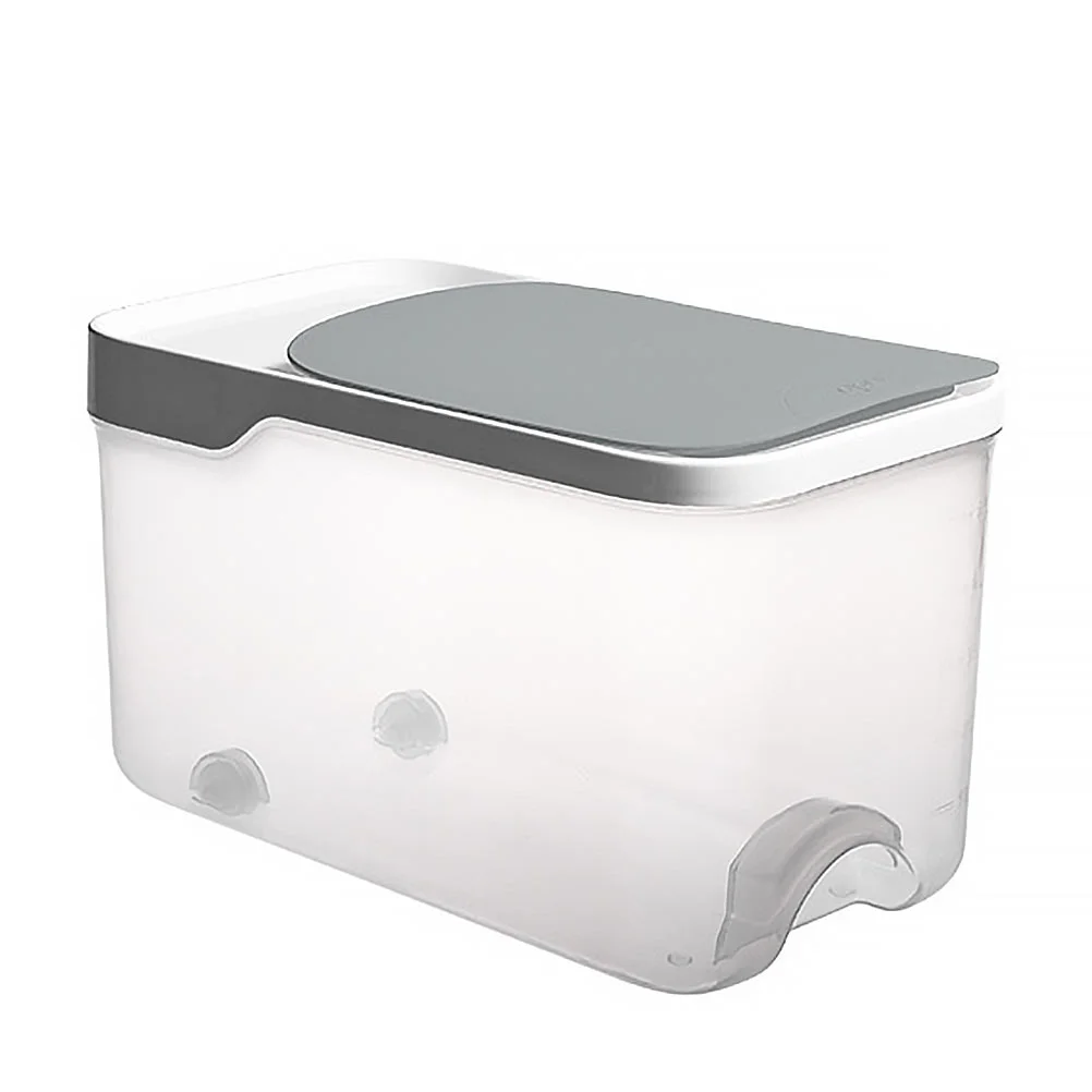 

Storage Rice Container Dispenser Bin Bucket Flour Containers Kitchen Grain Cereal Box Dog Airtight Dry Sealed Tank Holder Large