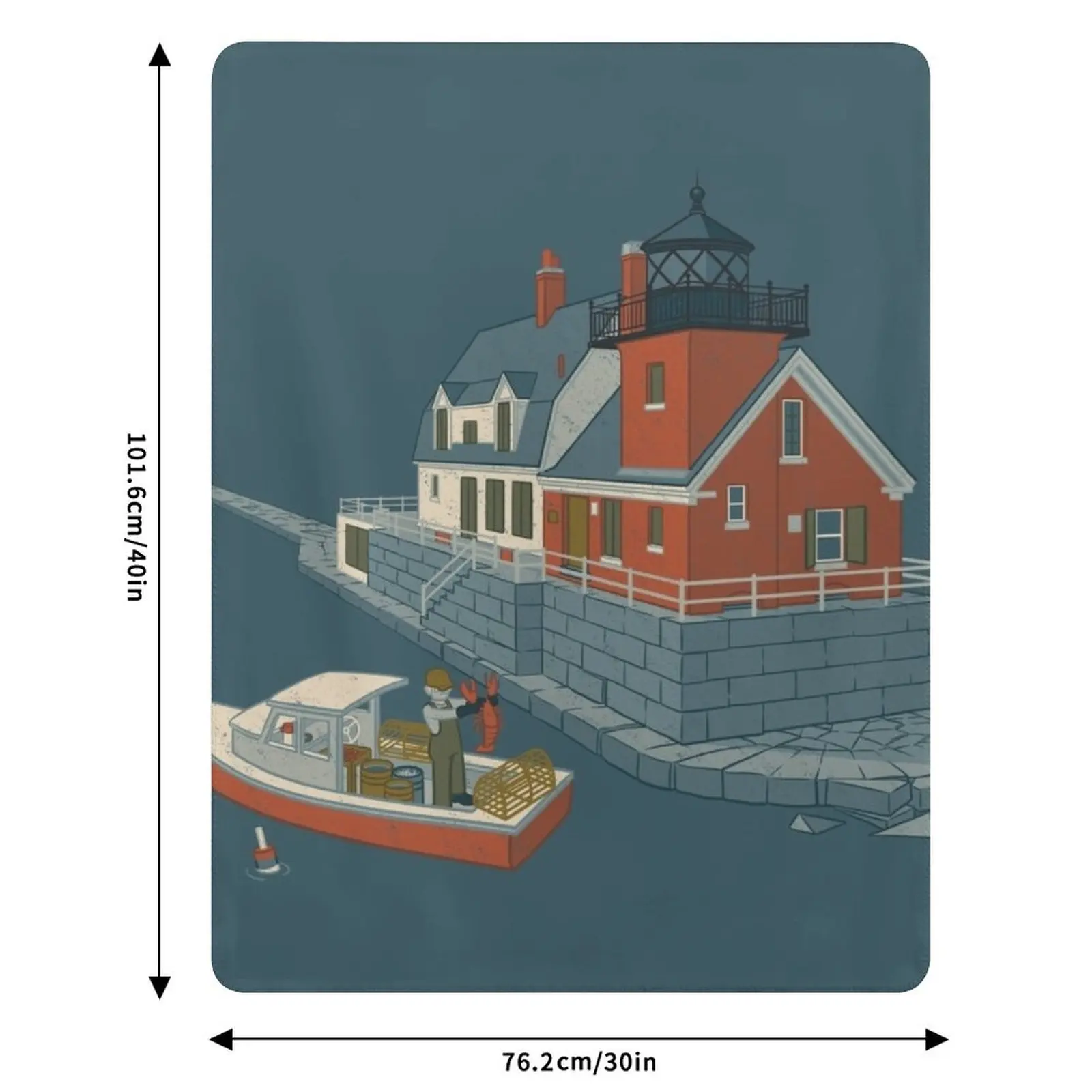 Плед Rockland Breakwater Light из фланелевой ткани для кемпинга, для дивана, модные пледы для сна. (art.: 3920dd0ab3a20) - 3920dd0ab3a20