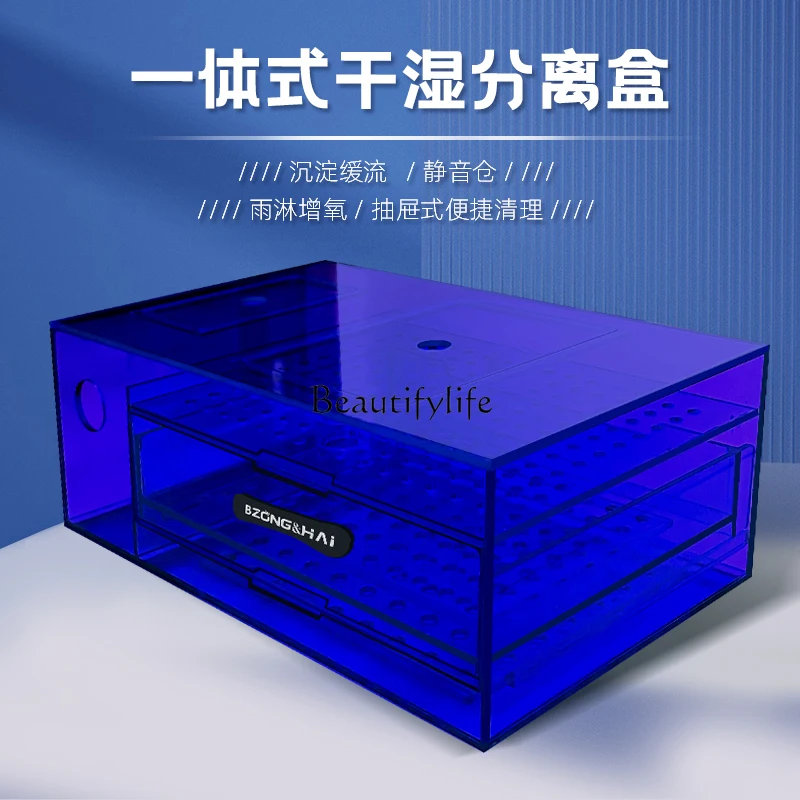 Настольный цилиндр с встроенным нижним фильтром золотым кристаллом и пятью