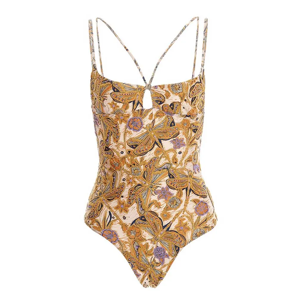 

2023 Push Up Women Sexy Bathing Suit One-Piece Swimwear Backless Swimwear Beach Plage Outfits Swimsuit